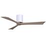 3_52" Irene-3H Matte White and Gray Ash Ceiling Fan more views