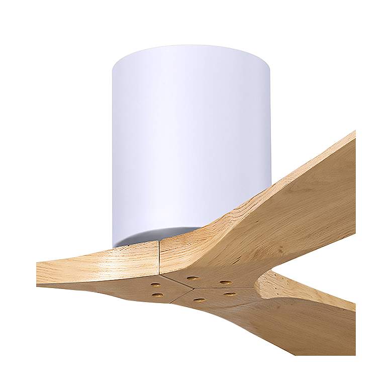 Image 2 52" Irene-3H Matte White and Light Maple Ceiling Fan more views
