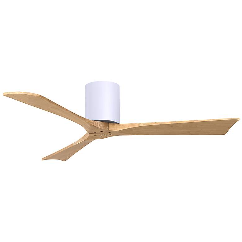 Image 3 52" Irene-3H Matte White and Light Maple Ceiling Fan more views