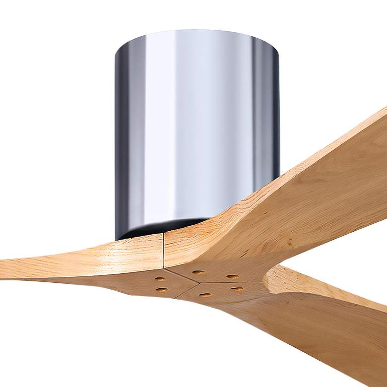 Image 2 52" Irene-3H Polished Chrome and Light Maple Ceiling Fan more views