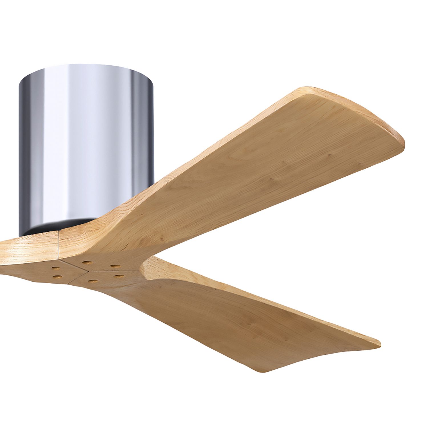 Image 6 52" Irene-3H Polished Chrome and Light Maple Ceiling Fan more views