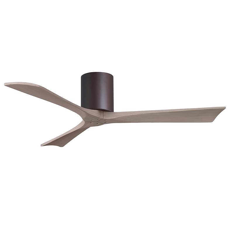 Image 2 52" Irene-3H Textured Bronze and Gray Ash Ceiling Fan more views