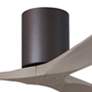 5_52" Irene-3H Textured Bronze and Gray Ash Ceiling Fan more views
