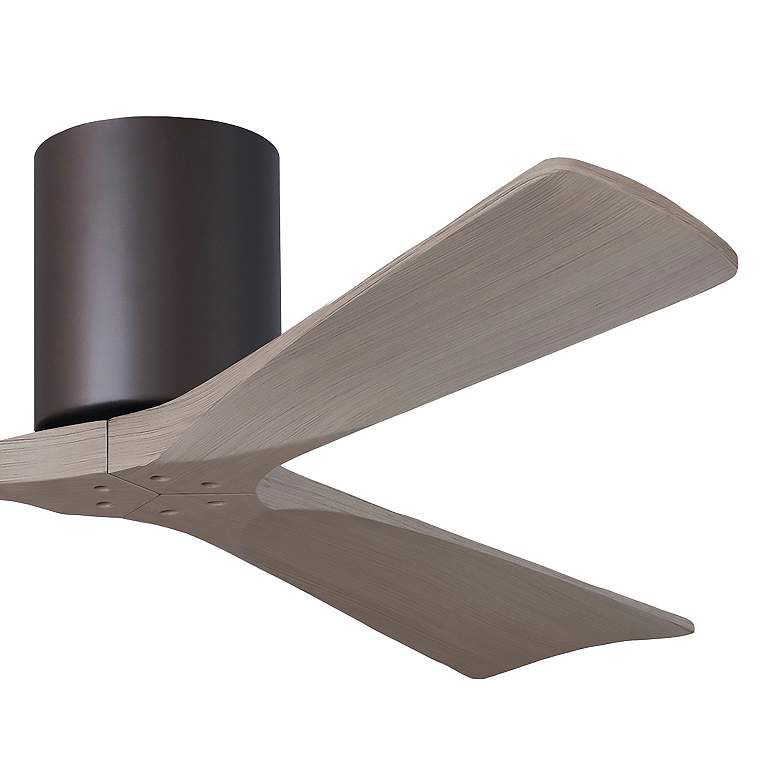 Image 6 52" Irene-3H Textured Bronze and Gray Ash Ceiling Fan more views