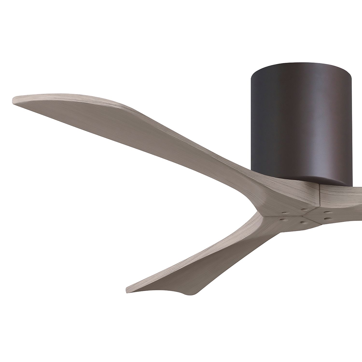 52" Irene-3H Textured Bronze and Gray Ash Ceiling Fan