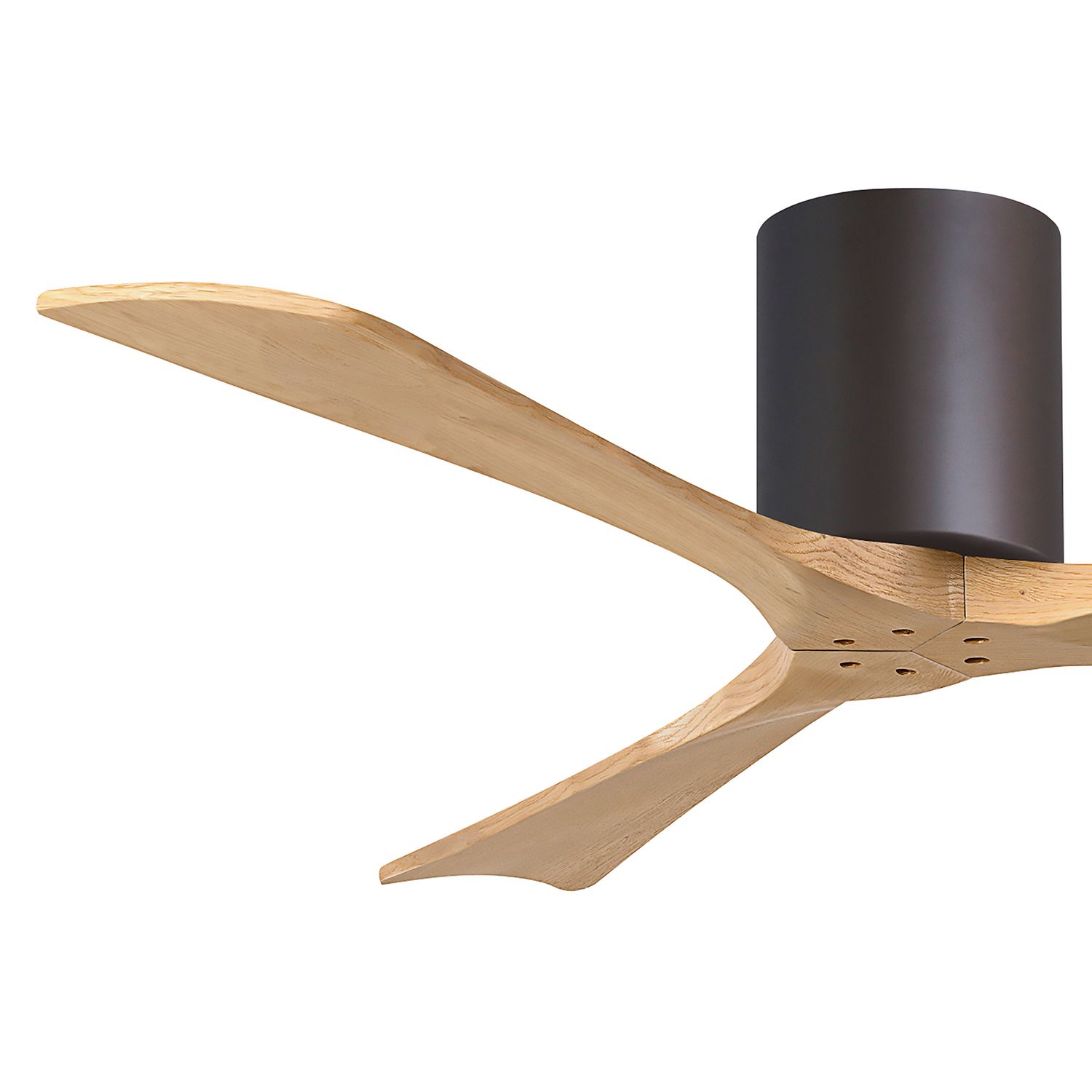 52" Irene-3H Textured Bronze and Light Maple Ceiling Fan