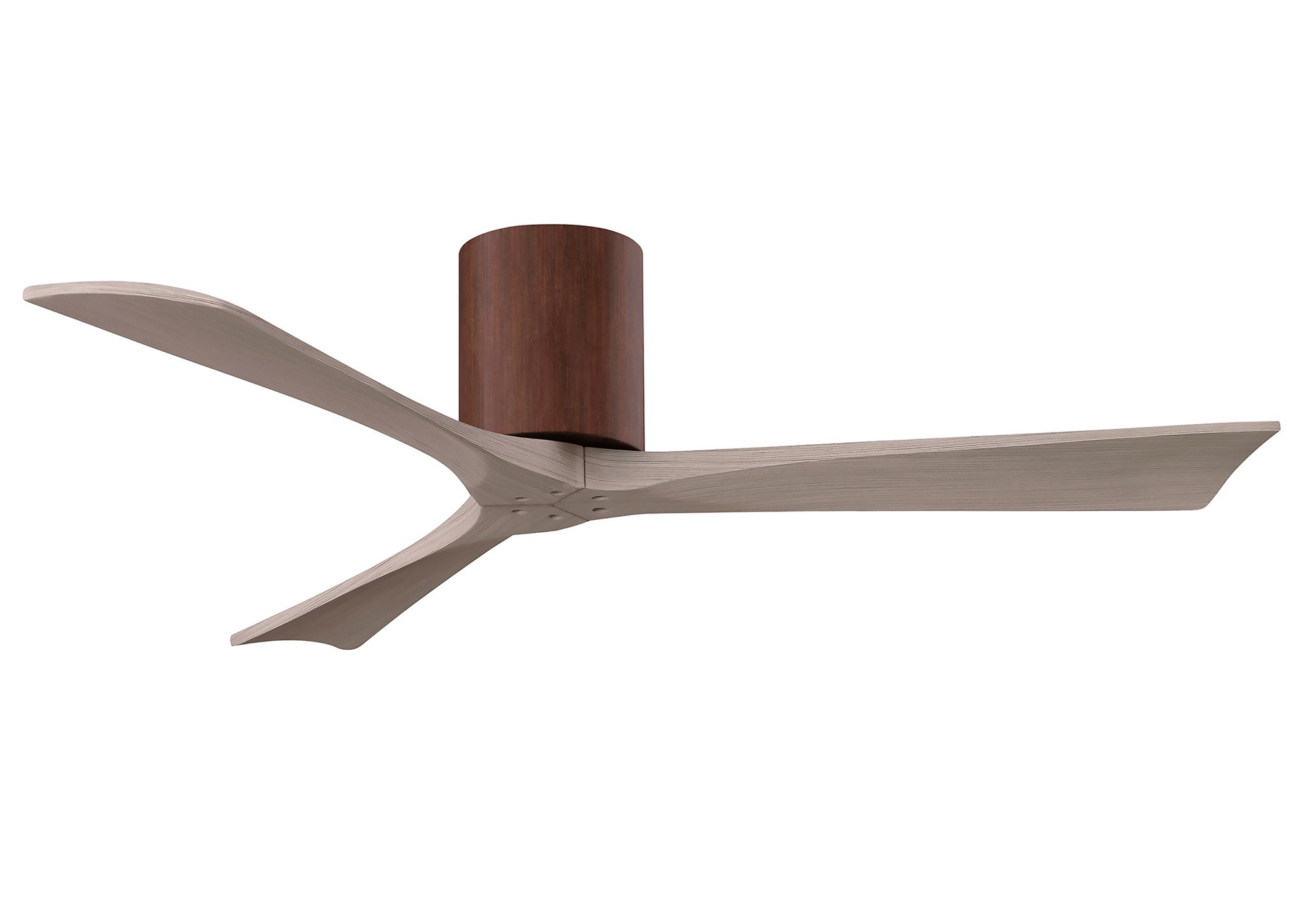 52" Irene-3H Walnut and Gray Ash Ceiling Fan