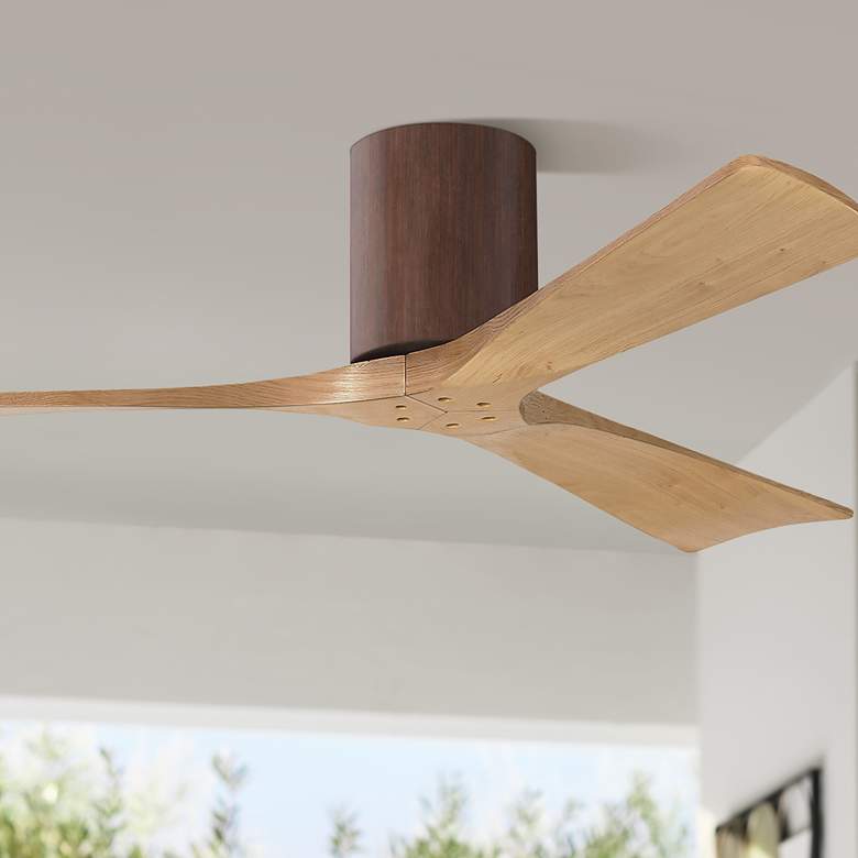 Image 1 52" Irene-3H Walnut and Light Maple Ceiling Fan