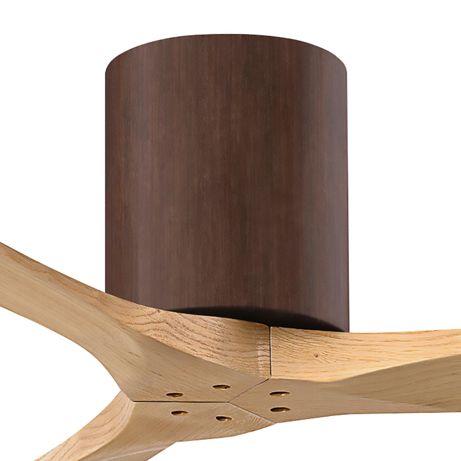 52" Irene-3H Walnut and Light Maple Ceiling Fan