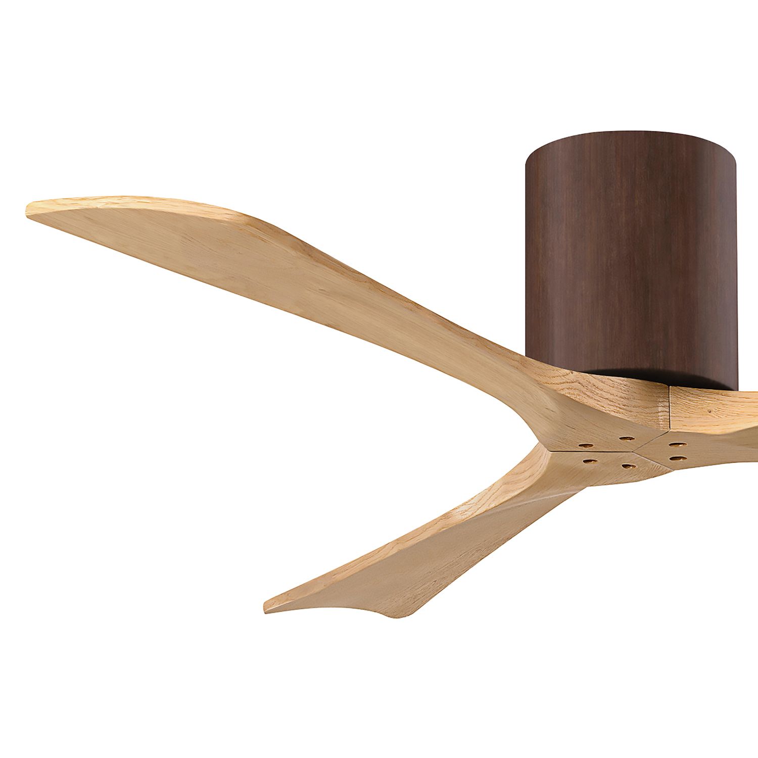 52" Irene-3H Walnut and Light Maple Ceiling Fan