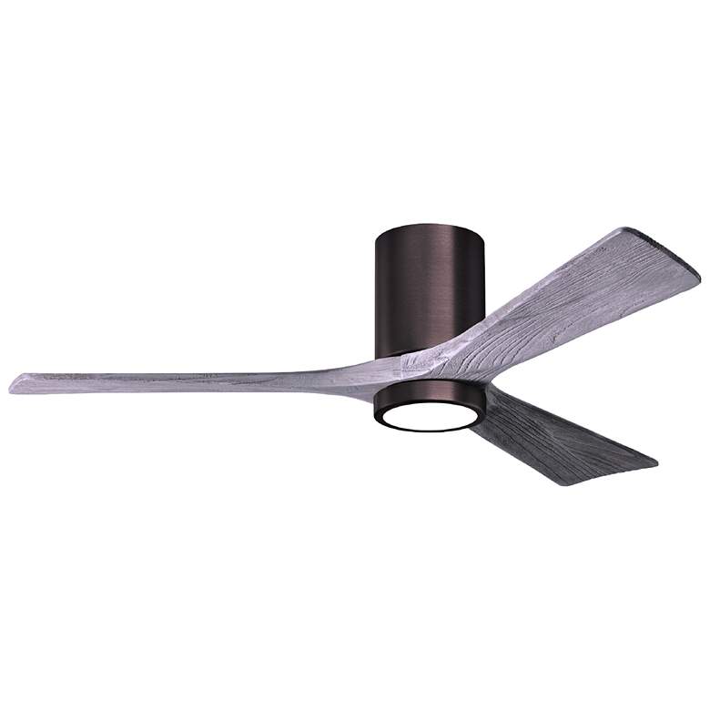 Image 1 52" Irene-3HLK Brushed Bronze and Barn Wood LED Ceiling Fan