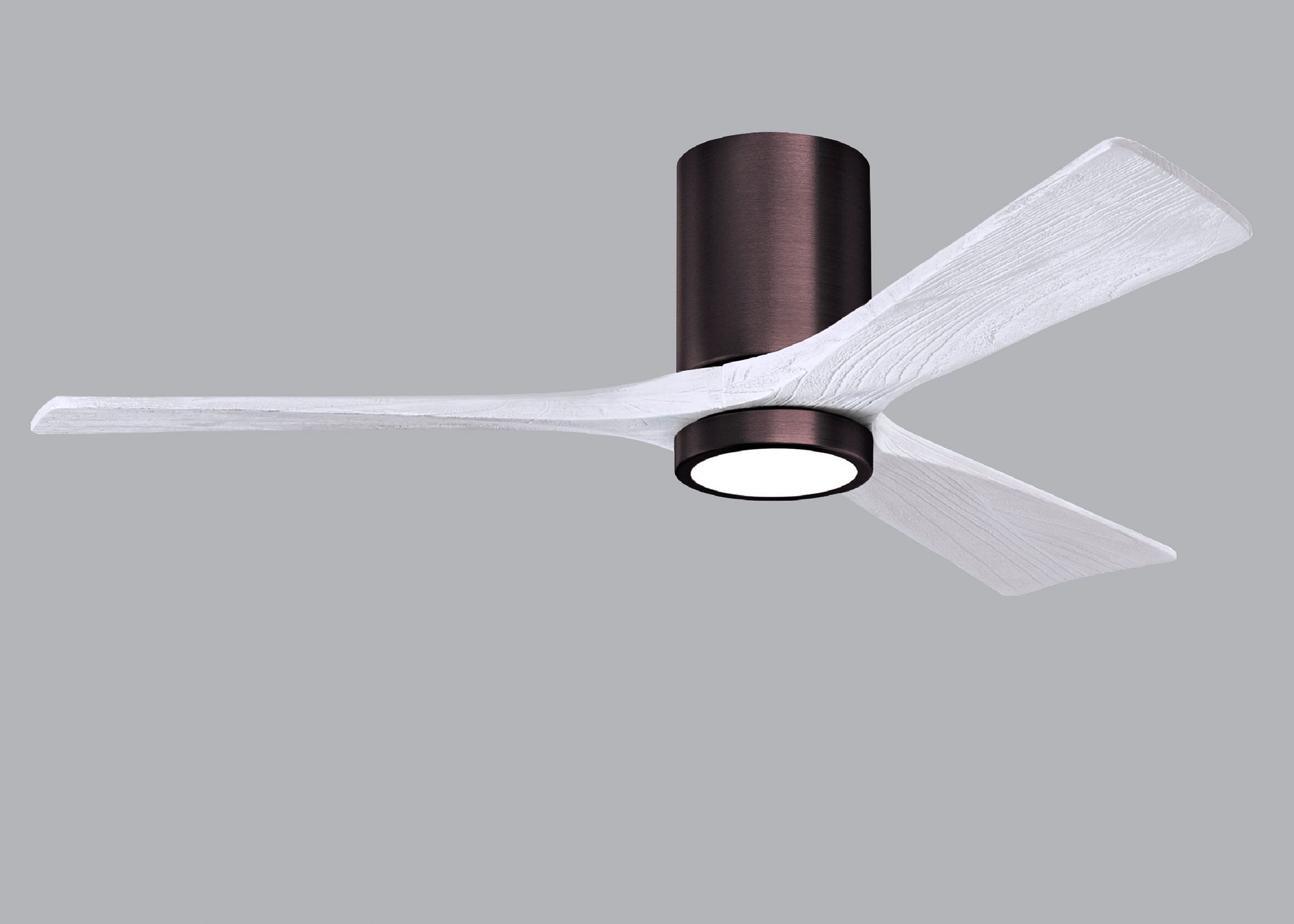 Image 6 52" Irene-3HLK Brushed Bronze and White LED Ceiling Fan with Remote more views