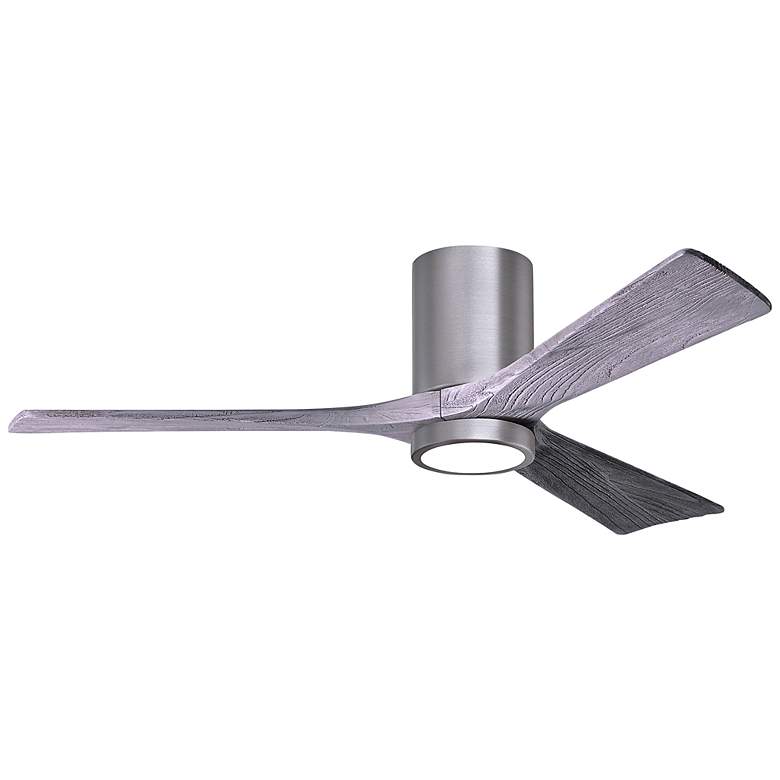 Image 2 52" Irene-3HLK Brushed Pewter and Barnwood Tone Ceiling Fan