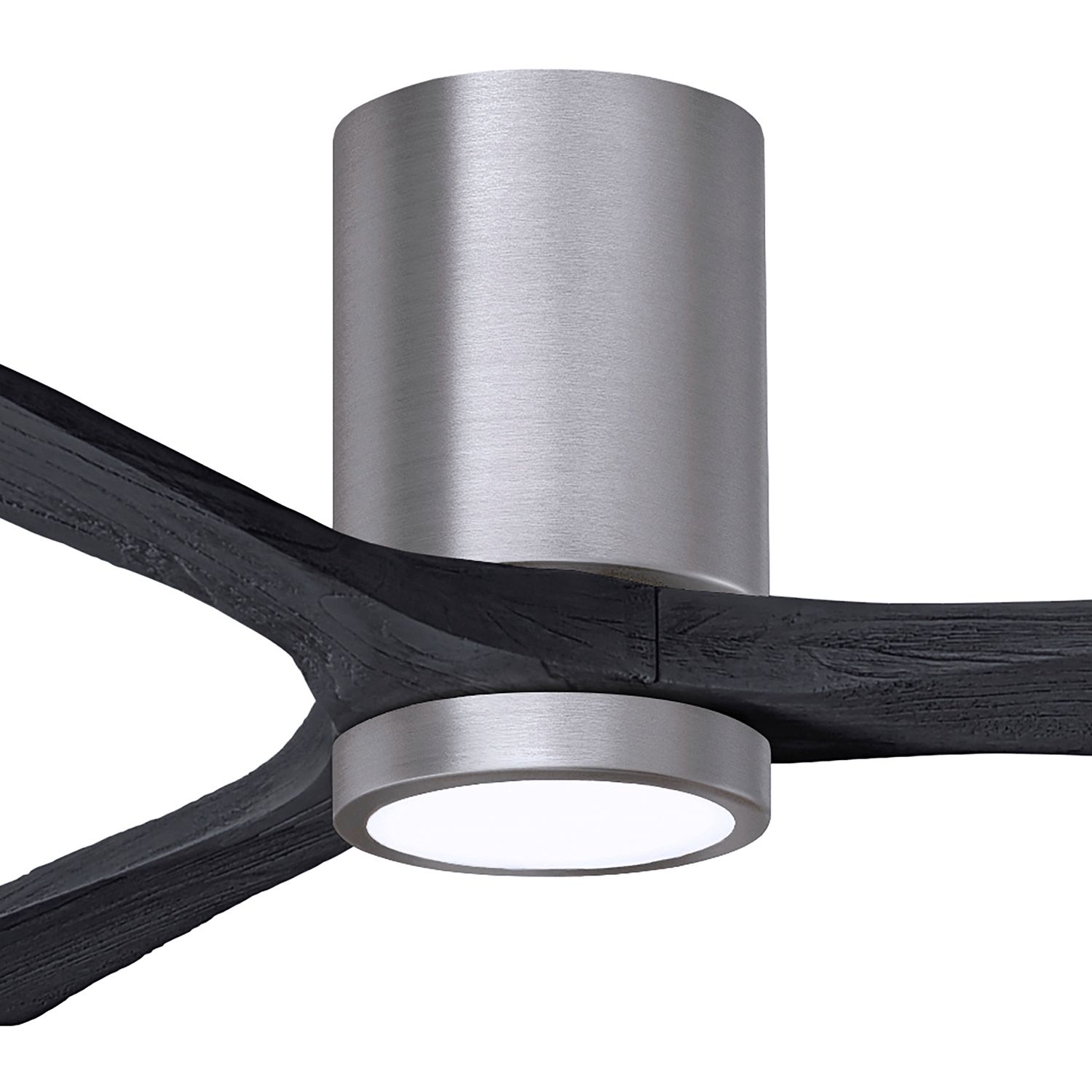 52" Irene-3HLK Brushed Pewter and Matte Black Ceiling Fan