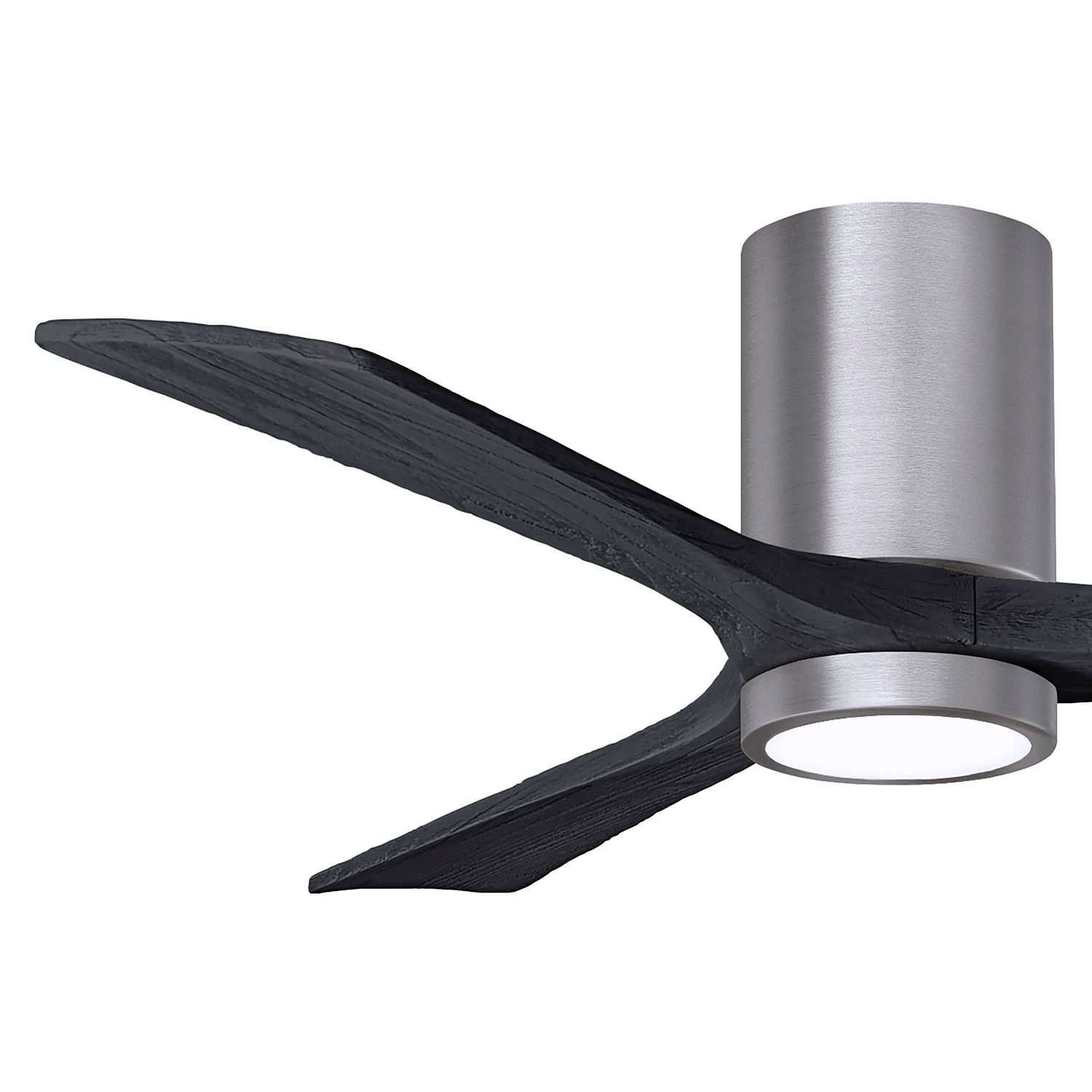 52" Irene-3HLK Brushed Pewter and Matte Black Ceiling Fan