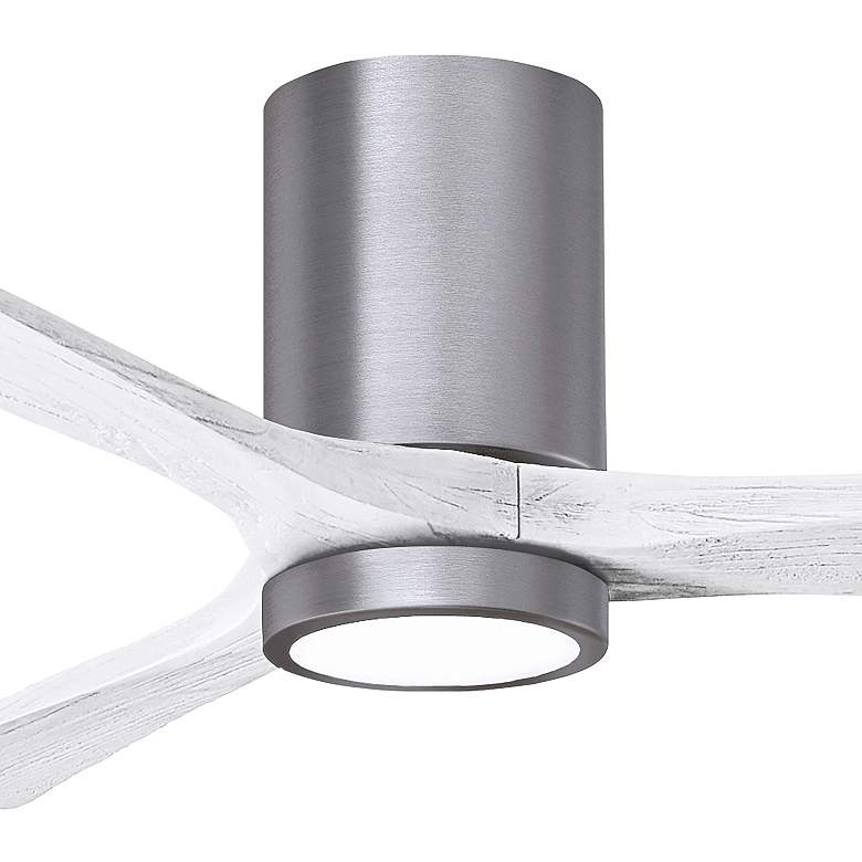 Image 7 52" Irene-3HLK Brushed Pewter and Matte White Ceiling Fan more views
