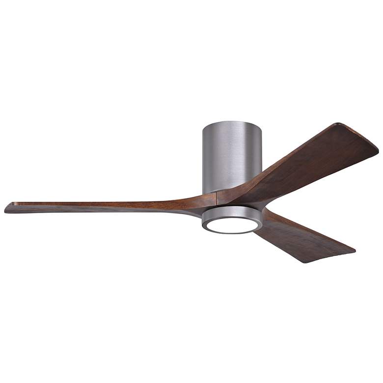 Image 1 52 inch Irene-3HLK Brushed Pewter and Walnut Tone Ceiling Fan