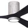 2_52" Irene-3HLK LED Damp Barnwood Matte Black Ceiling Fan with Remote more views