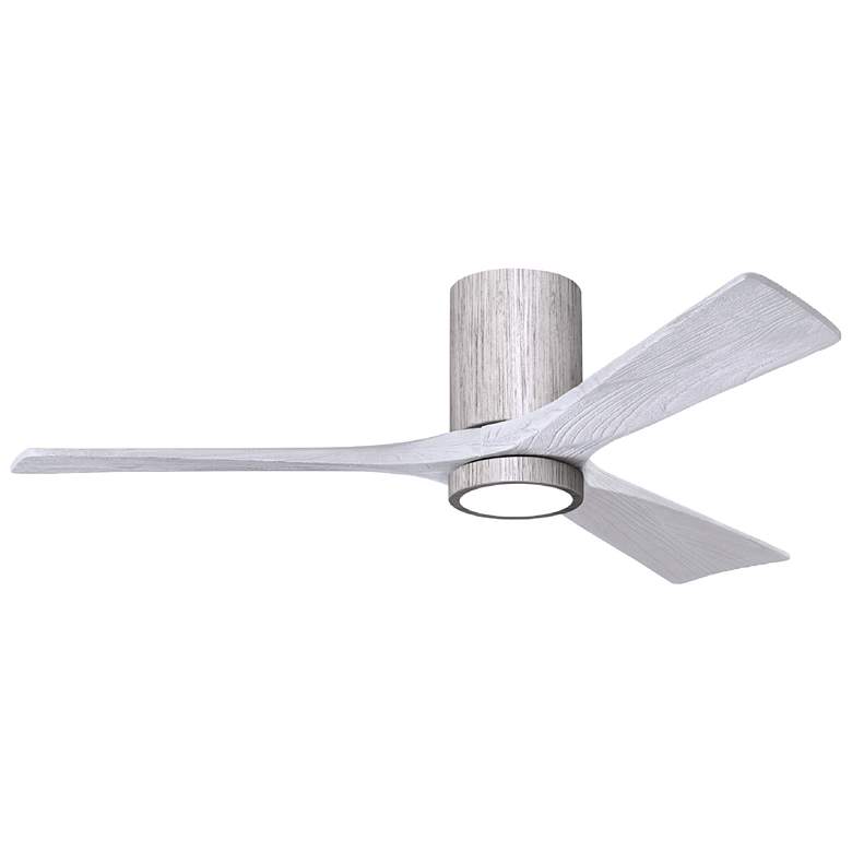Image 1 52 inch Irene-3HLK LED Damp Barnwood Matte White Ceiling Fan with Remote