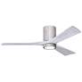 52" Irene-3HLK LED Damp Barnwood Matte White Ceiling Fan with Remote