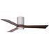 52" Irene-3HLK LED Damp Barnwood Walnut Hugger Ceiling Fan with Remote