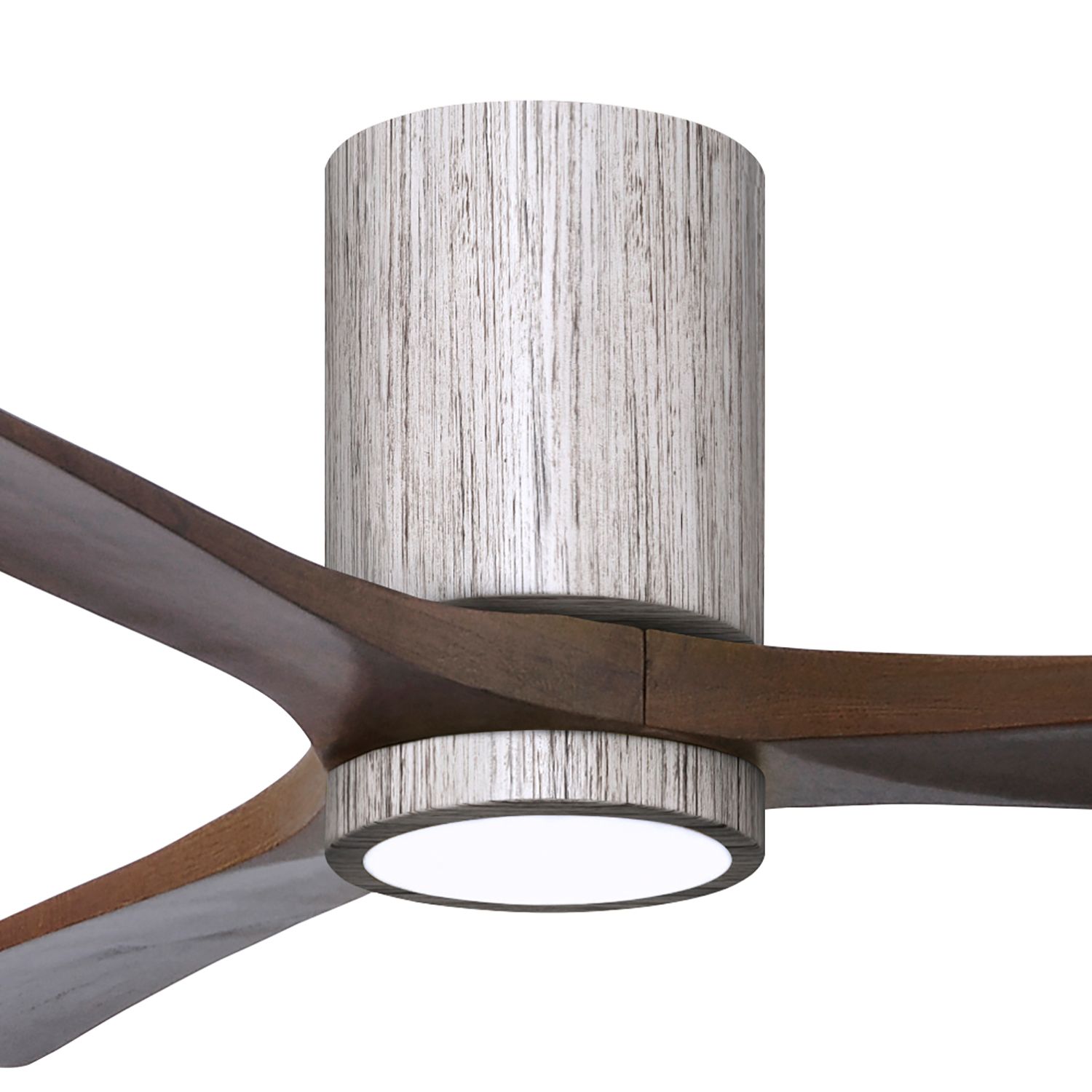Image 2 52" Irene-3HLK LED Damp Barnwood Walnut Hugger Ceiling Fan with Remote more views