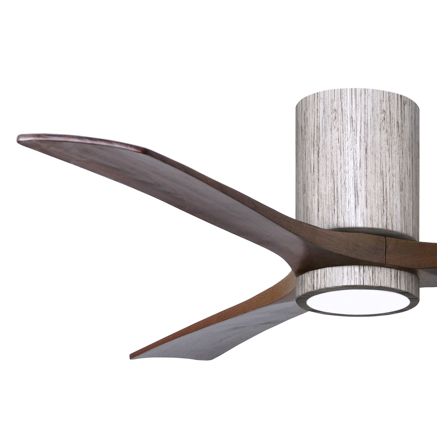 Image 3 52" Irene-3HLK LED Damp Barnwood Walnut Hugger Ceiling Fan with Remote more views