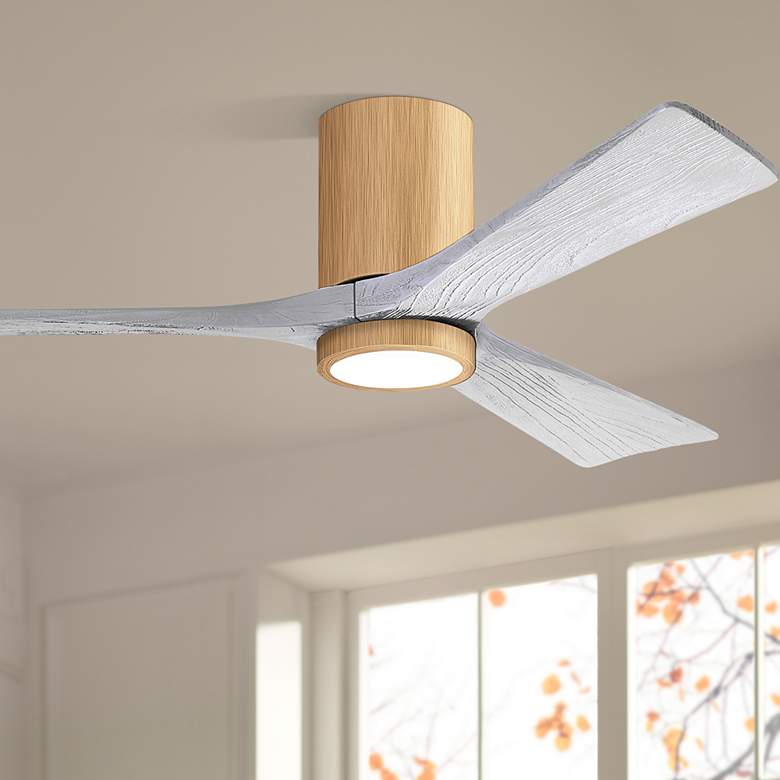 Image 1 52" Irene-3HLK Light Maple and Matte White Ceiling Fan