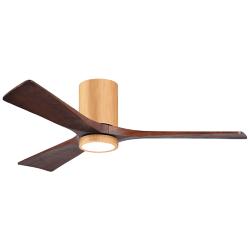 52" Irene-3HLK Light Maple and Walnut Tone Ceiling Fan