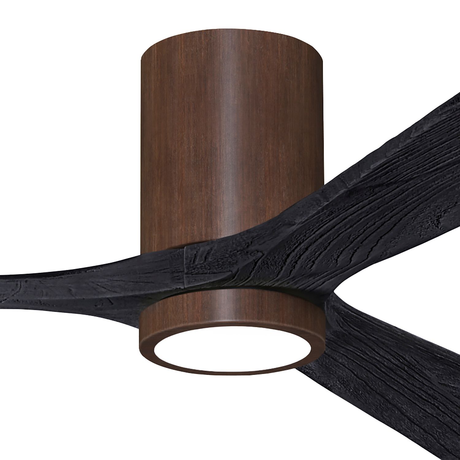 Image 2 52" Irene-3HLK Walnut and Matte Black LED Ceiling Fan more views