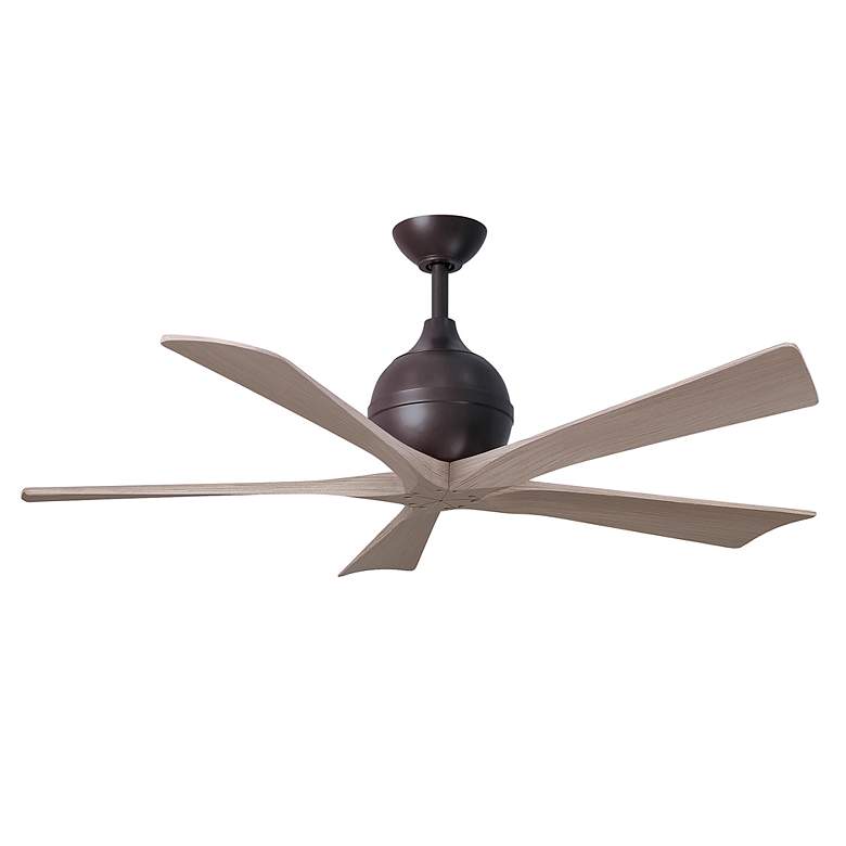 Image 2 52" Irene-5 Textured Bronze and Gray Ash Ceiling Fan more views