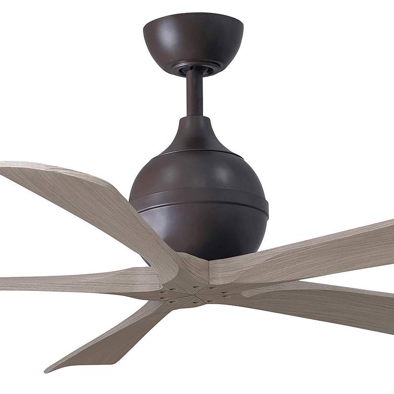 Image 5 52" Irene-5 Textured Bronze and Gray Ash Ceiling Fan more views
