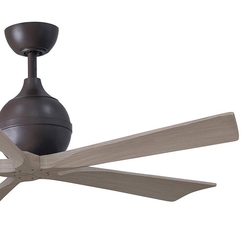 Image 6 52" Irene-5 Textured Bronze and Gray Ash Ceiling Fan more views