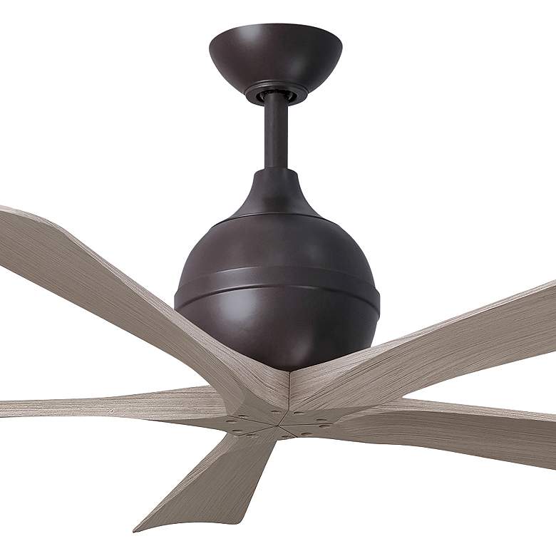Image 7 52" Irene-5 Textured Bronze and Gray Ash Ceiling Fan more views