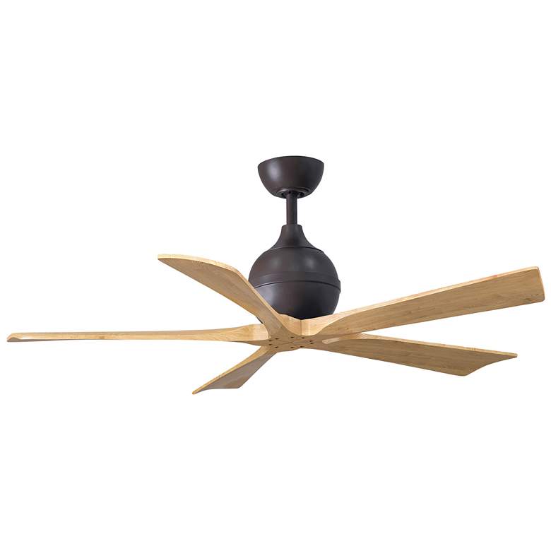 Image 1 52" Irene-5 Textured Bronze and Light Maple Ceiling Fan