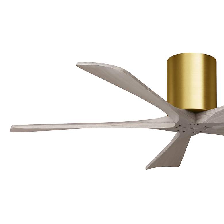 Image 6 52" Irene-5H Brushed Brass and Gray Ash Ceiling Fan more views