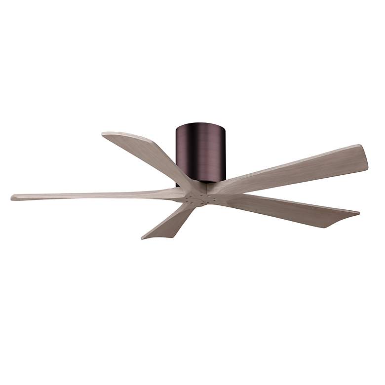 Image 2 52" Irene-5H Brushed Bronze and Gray Ash Ceiling Fan more views
