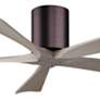 5_52" Irene-5H Brushed Bronze and Gray Ash Ceiling Fan more views