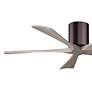 6_52" Irene-5H Brushed Bronze and Gray Ash Ceiling Fan more views