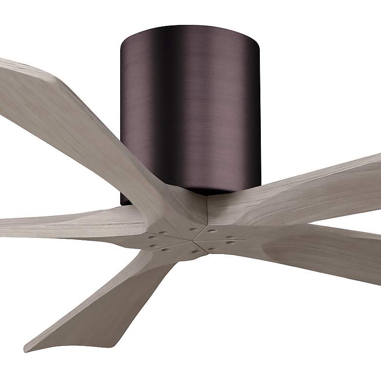 Image 7 52" Irene-5H Brushed Bronze and Gray Ash Ceiling Fan more views