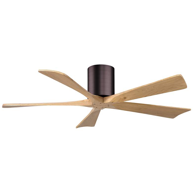 Image 1 52" Irene-5H Brushed Bronze and Light Maple Ceiling Fan