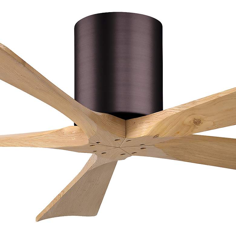 Image 5 52" Irene-5H Brushed Bronze and Light Maple Ceiling Fan more views