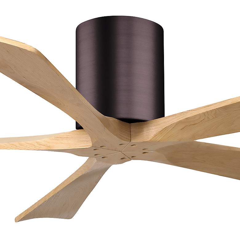Image 7 52" Irene-5H Brushed Bronze and Light Maple Ceiling Fan more views