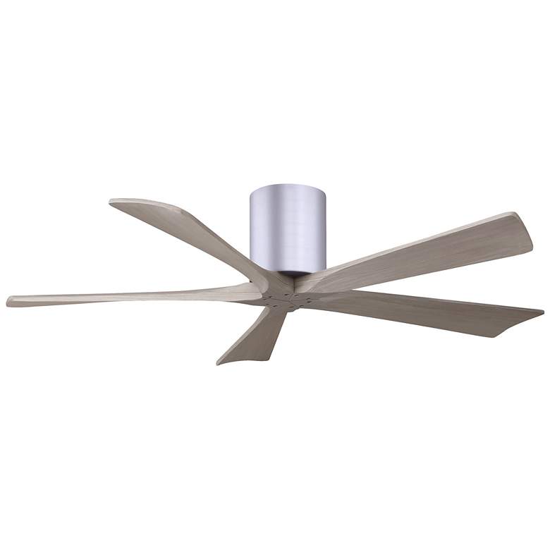 Image 1 52" Irene-5H Brushed Nickel and Gray Ash Ceiling Fan
