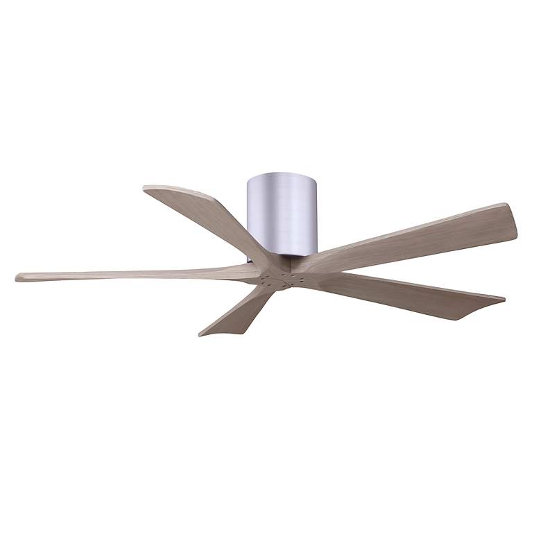 Image 2 52" Irene-5H Brushed Nickel and Gray Ash Ceiling Fan more views