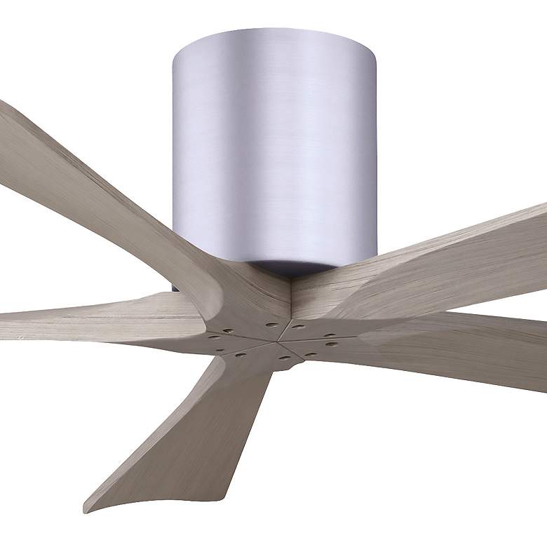Image 5 52" Irene-5H Brushed Nickel and Gray Ash Ceiling Fan more views