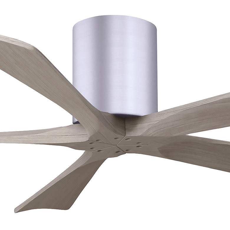 Image 7 52" Irene-5H Brushed Nickel and Gray Ash Ceiling Fan more views