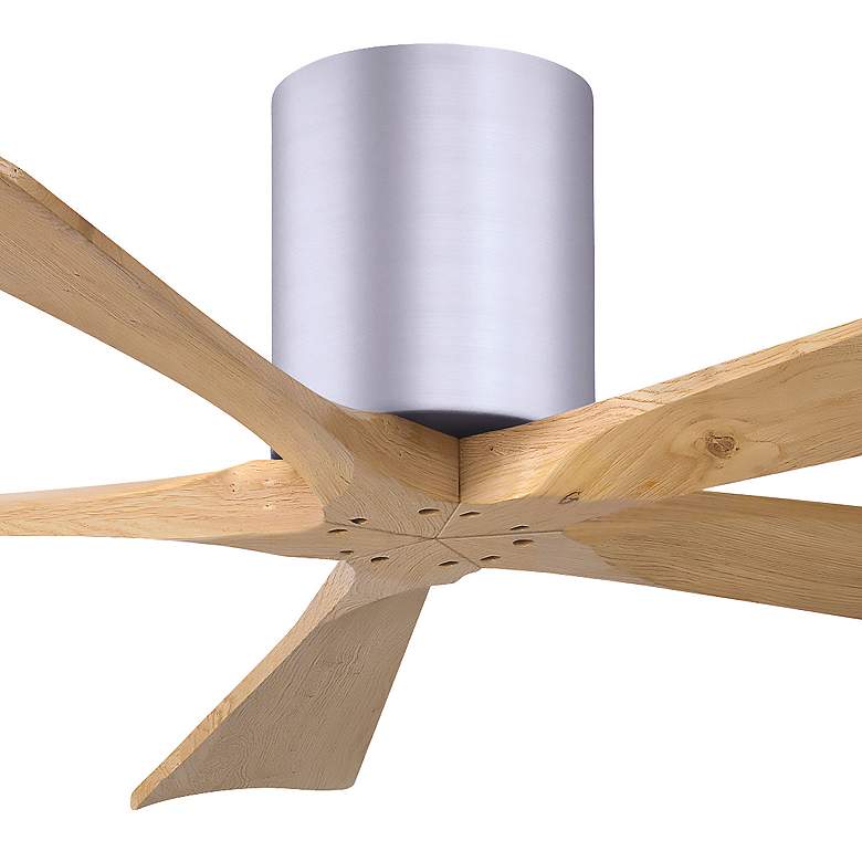 Image 5 52" Irene-5H Brushed Nickel and Light Maple Ceiling Fan more views