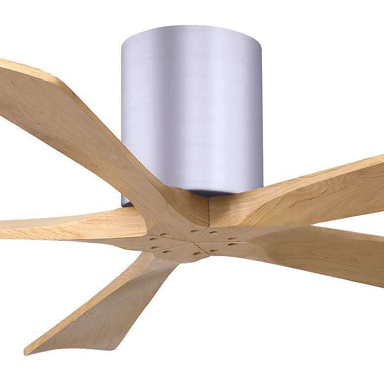 Image 7 52" Irene-5H Brushed Nickel and Light Maple Ceiling Fan more views