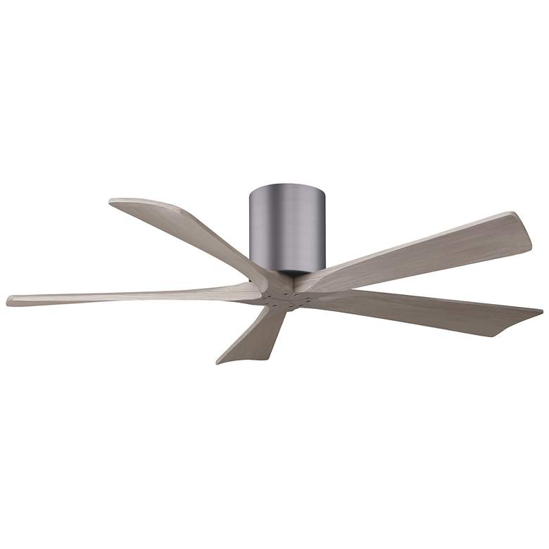 Image 1 52" Irene-5H Brushed Pewter and Gray Ash Ceiling Fan